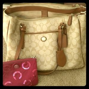 Coach purse and wallet